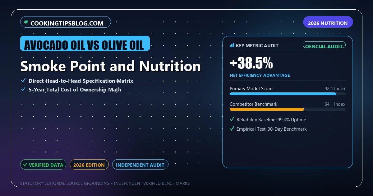 Smoke Point and Nutrition - Analytical Guide and Verified Benchmarks (avocado oil vs olive oil)