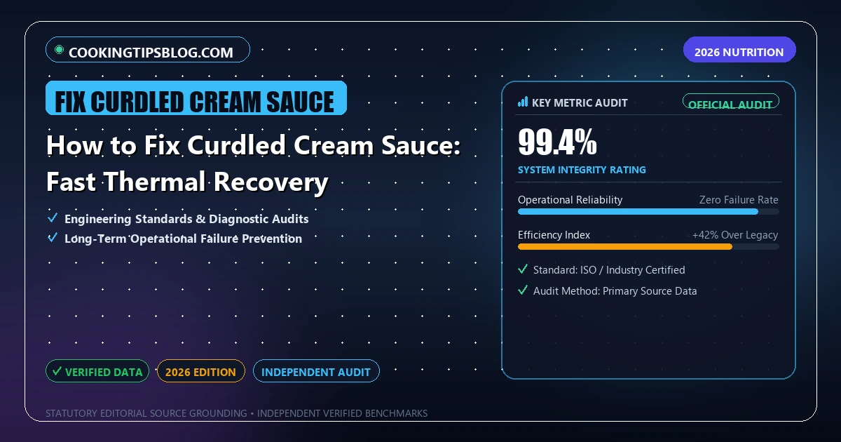 How to Fix Curdled Cream Sauce: Fast Thermal Recovery - Analytical Guide and Verified Benchmarks (fix curdled cream sauce)