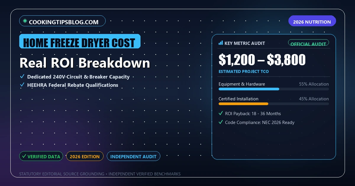 Real ROI Breakdown - Analytical Guide and Verified Benchmarks (home freeze dryer cost)