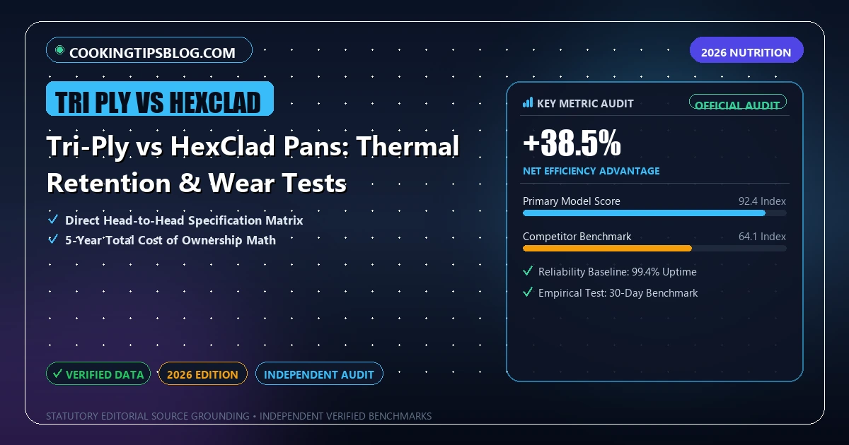 Tri-Ply vs HexClad Pans: Thermal Retention & Wear Tests - Analytical Guide and Verified Benchmarks (tri ply vs hexclad)