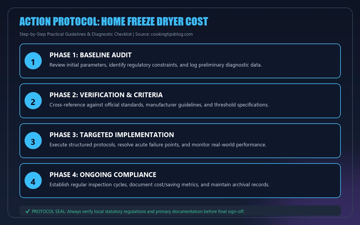 Step-by-step implementation protocol for home freeze dryer cost