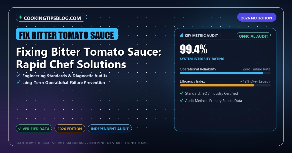 Fixing Bitter Tomato Sauce: Rapid Chef Solutions - Analytical Guide and Verified Benchmarks (fix bitter tomato sauce)
